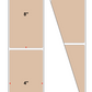 Fanfolded - 4 X 8 Premium Paper Thermal Transfer Label - PMS 4675 Tan 4675 - Permanent