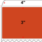 4 X 3 Premium Paper Thermal Transfer Label - Perforated - PMS 173 Dark Orange 173 - 4" Roll - Permanent