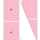Fanfolded - 4 X 6 Premium Paper Direct Thermal Label - PMS 182 Pink 182 - Permanent