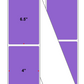 Fanfolded - 4 X 6.5 Premium Paper Direct Thermal Label - PMS 265 Medium Violet 265 - Permanent