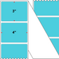 Fanfolded - 4 X 3 Premium Paper Direct Thermal Label - PMS 3105 Light Aqua 3105 - Permanent