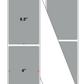 Fanfolded - 4 X 6.5 Premium Paper Thermal Transfer Label - PMS 422 Gray (Medium) 422 - Permanent