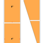 Fanfolded - 4 X 8 Premium Paper Thermal Transfer Label - Fluorescent Orange 804 - Permanent