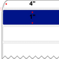 4 X 1 Premium Paper Direct Thermal Label - Perforated - PMS Reflex Blue Reflex Blue - 4" Roll - Permanent