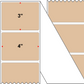 Fanfolded - 4 X 3 Premium Paper Thermal Transfer Label - PMS 726 Brown 726 - Permanent