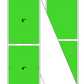 Fanfolded - 4 X 6 Premium Paper Thermal Transfer Label - Fluorescent Green 802 - Permanent