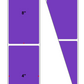 Fanfolded - 4 X 8 Premium Paper Direct Thermal Label - PMS 266 Violet 266 - Permanent