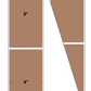 Fanfolded - 4 X 8 Premium Paper Direct Thermal Label - PMS 479 Brown 479 - Permanent
