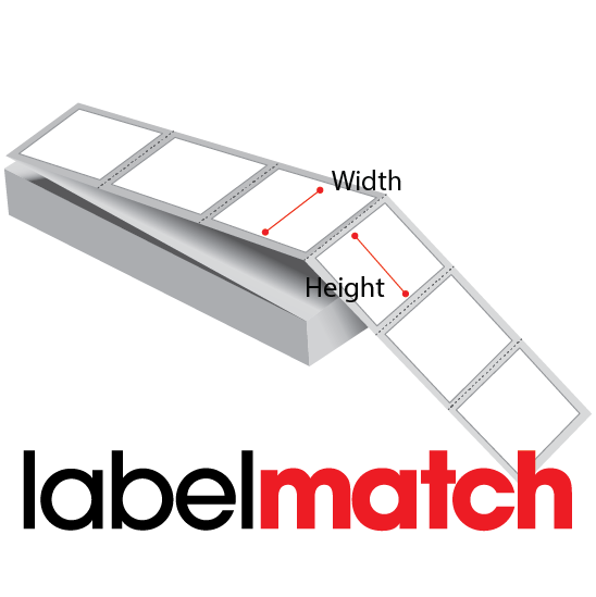 Fanfolded - 4 X 3 Premium Paper Direct Thermal LabelWhite - Permanent