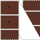 Fanfolded - 4 X 3 Premium Paper Thermal Transfer Label - PMS 4695 Dark Brown 4695 - Permanent