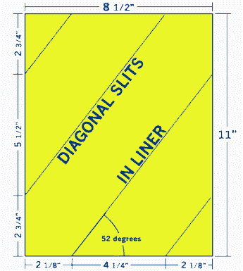8.5" X 11" Laser/Inkjet Label-1 Per Sheet, 100 Sheets Per Pack, Fluorescent Yellow, Permanent