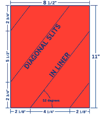 8.5" X 11" Laser/Inkjet Label-1 Per Sheet, 100 Sheets Per Pack, Fluorescent Red, Permanent