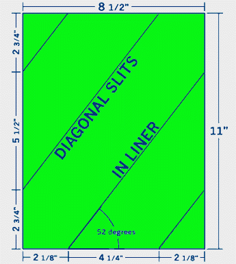 8.5" X 11" Laser/Inkjet Label-1 Per Sheet, 100 Sheets Per Pack, Fluorescent Green, Permanent