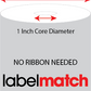 4" X 2" Direct Thermal Label - Perforated - White - 4" Roll - Permanent - Labelmatch